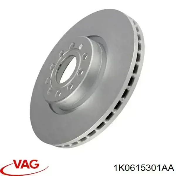Диск переднього гальма VAG 1K0615301AA ціна, від 12.67 USD