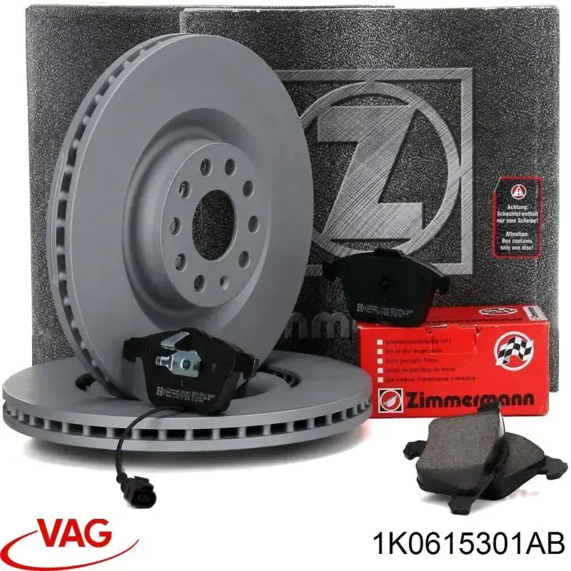 Диск переднього гальма VAG 1K0615301AB ціна, від 58.19 USD