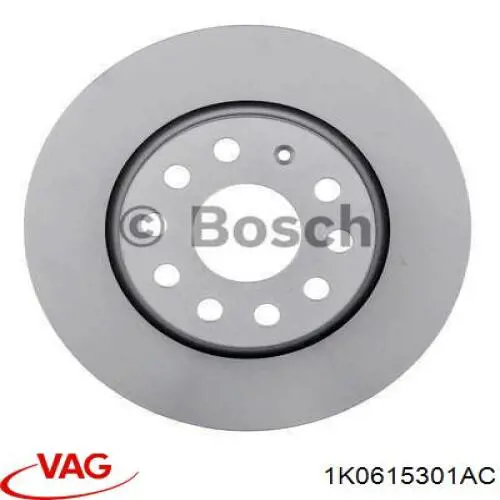 1K0615301AC VAG Гальмо дискове переднє