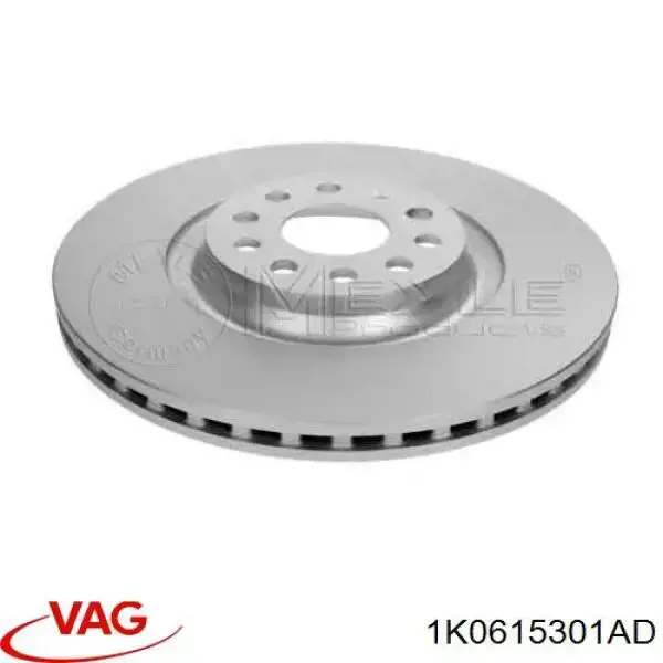 Диск переднього гальма VAG 1K0615301AD ціна, від 83.68 USD