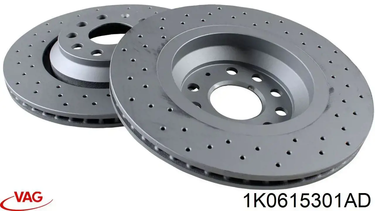 1K0615301AD VAG Гальмо дискове переднє