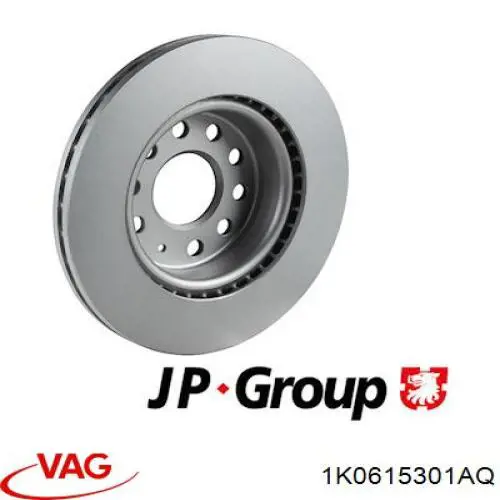 Диск гальмівний передній VAG 1K0615301AQ