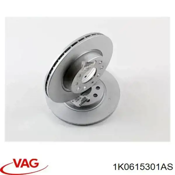1K0615301AS VAG Гальмо дискове переднє