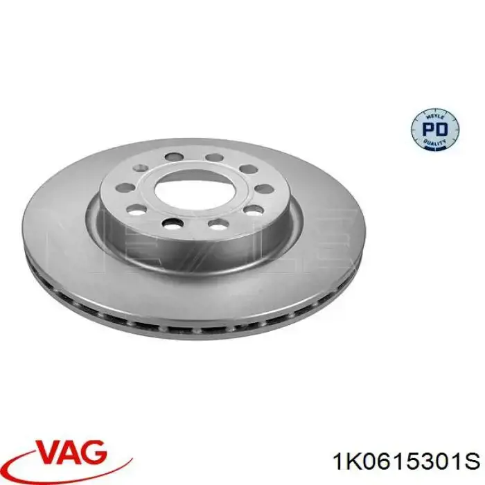 Диск гальмівний передній VAG 1K0615301S