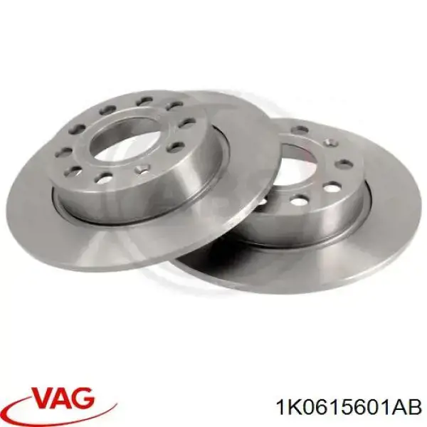 Купити 1K0615601AB VAG Диск заднього гальма