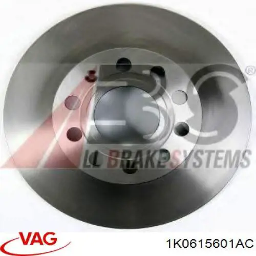 Купити 1K0615601AC VAG Диск заднього гальма