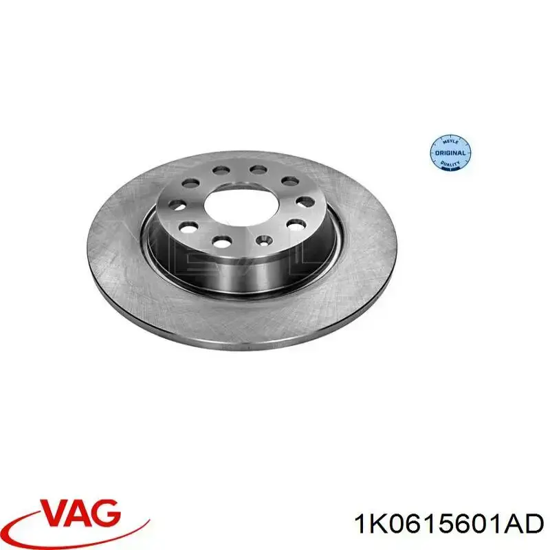 Купити 1K0615601AD VAG Диск заднього гальма
