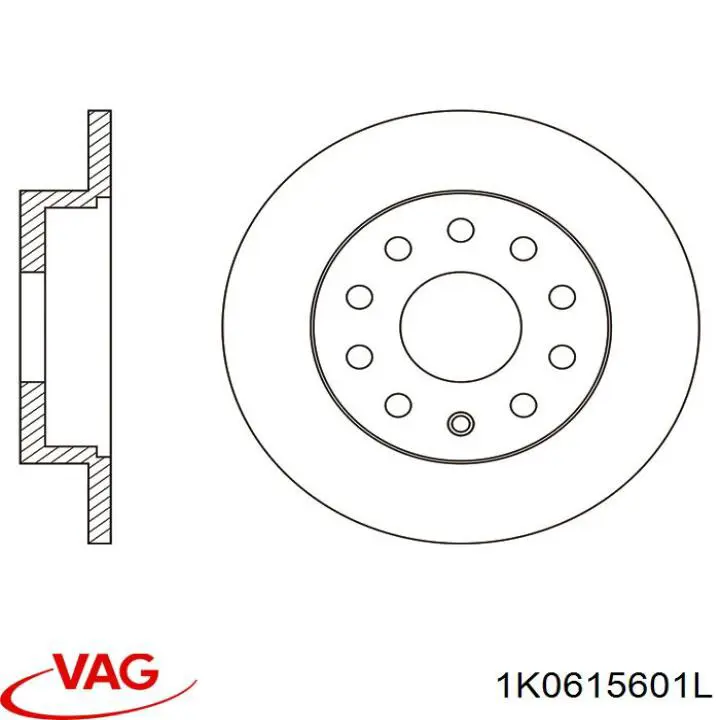 Гальмівні диски 1K0615601L VAG