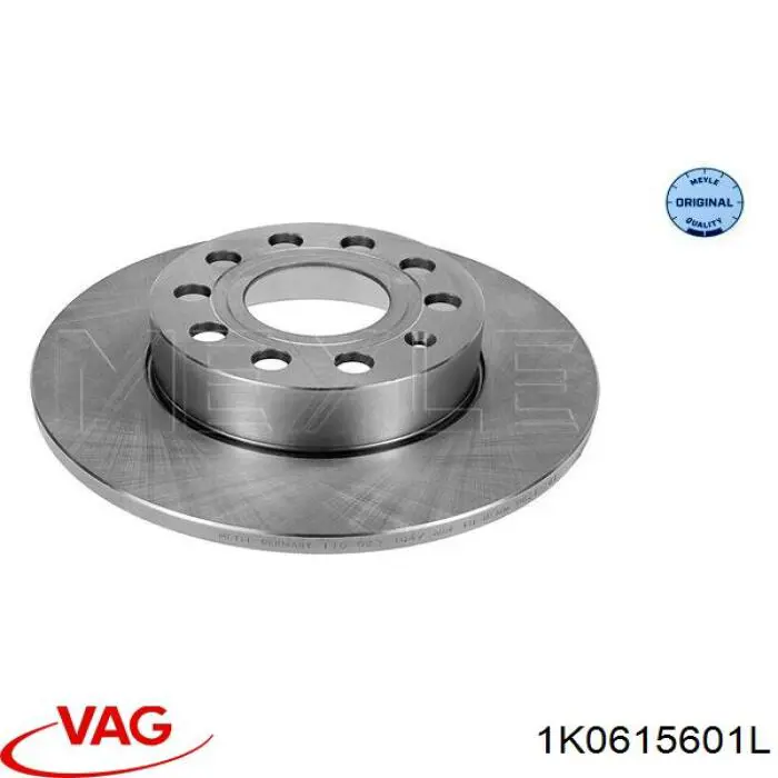 Купити 1K0615601L VAG Диск заднього гальма