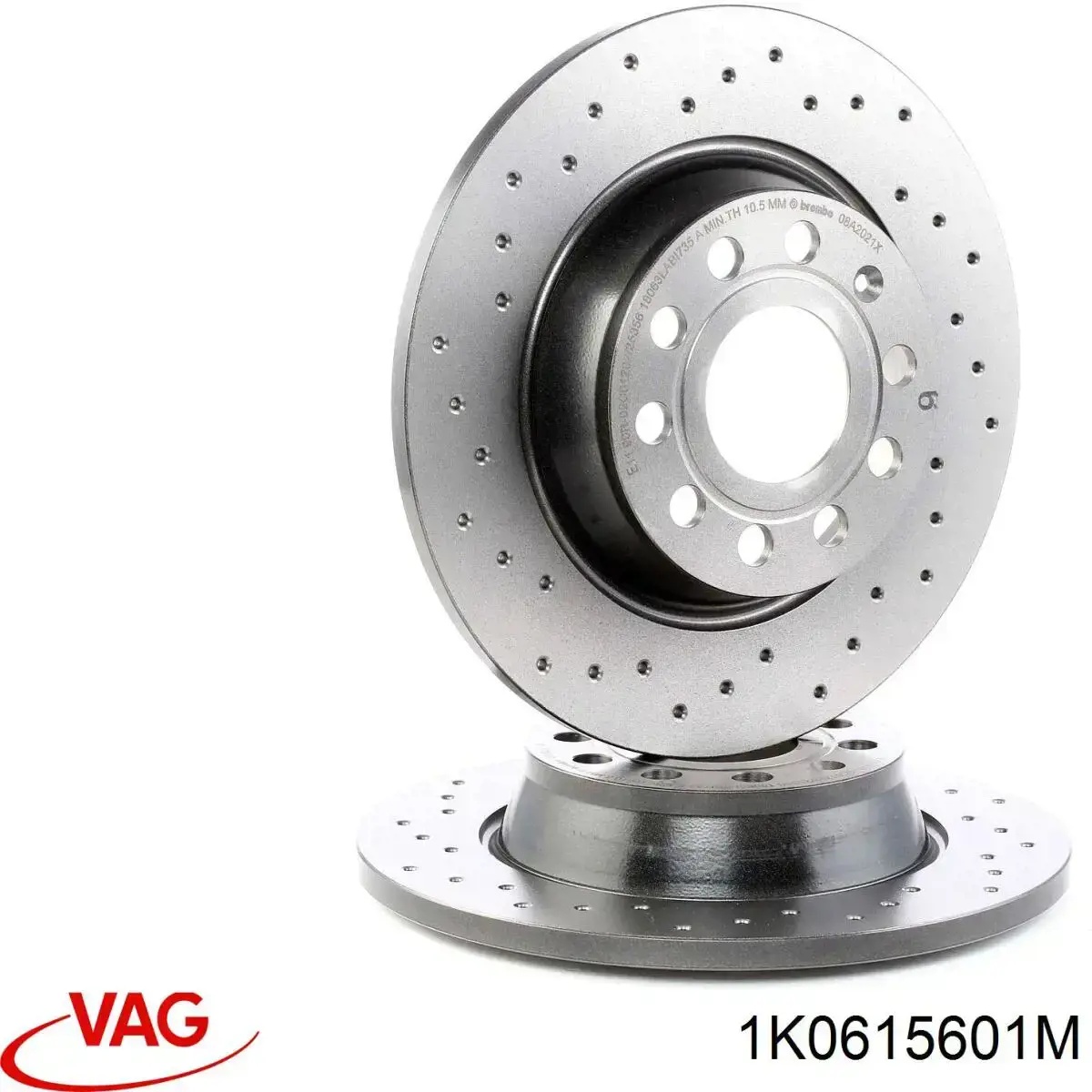 Диск гальмівний задній VAG 1K0615601M