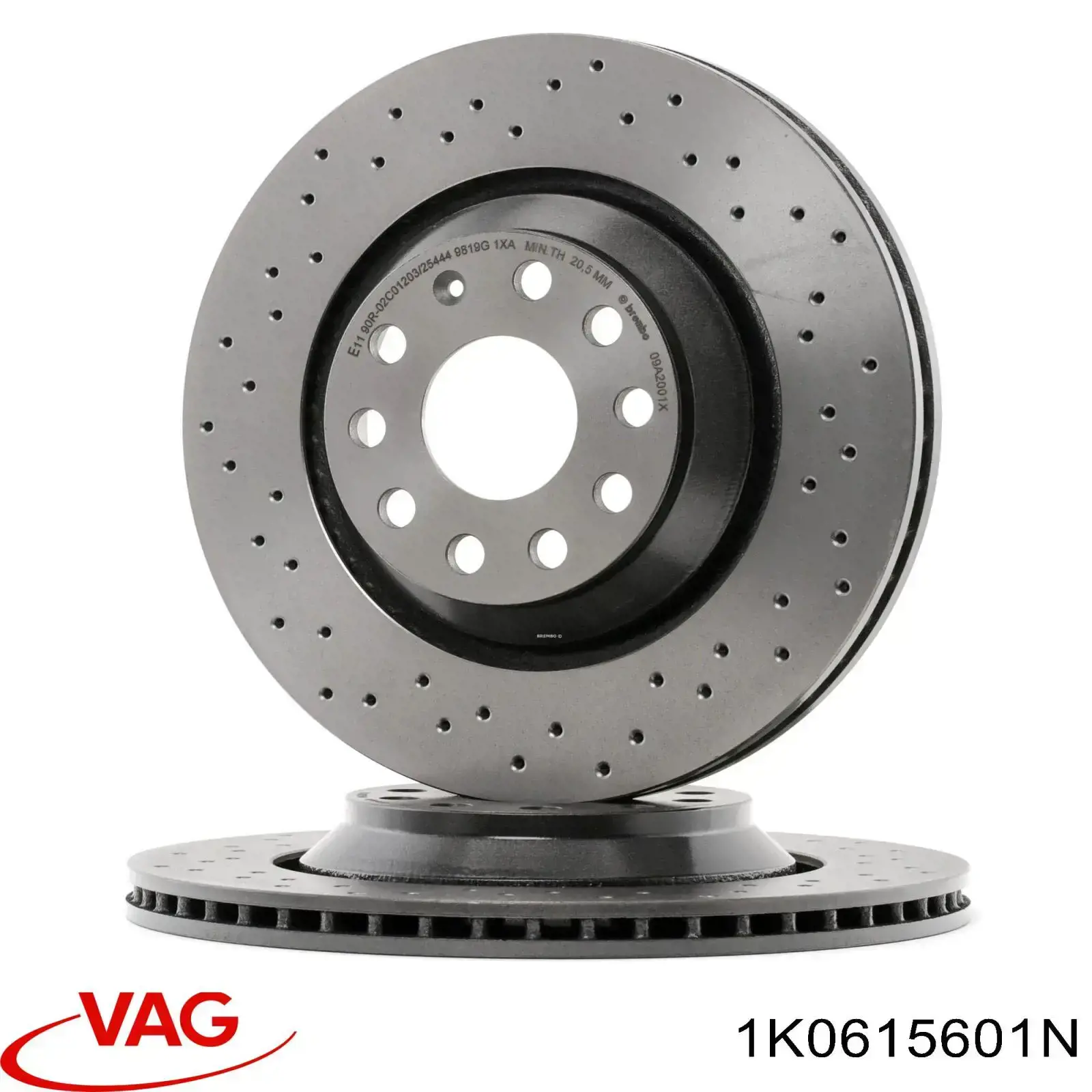 Купити 1K0615601N VAG Диск заднього гальма