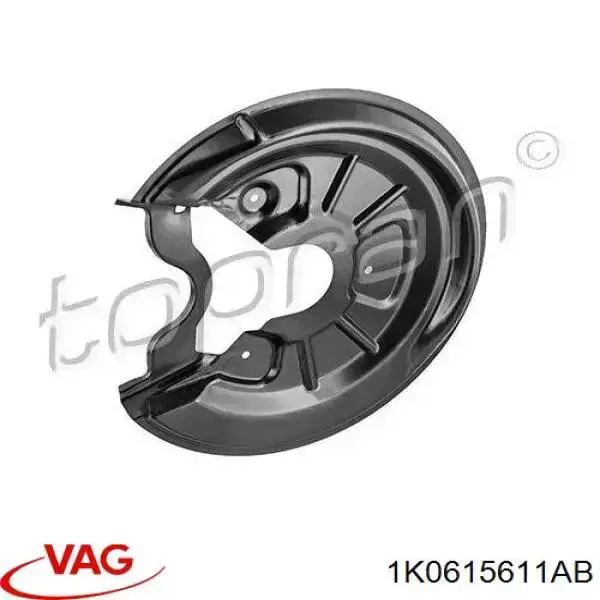 Купити 1K0615611AB VAG Захист гальмівного диска заднього, лівого