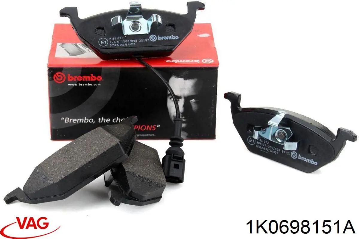 Гальмівні колодки VAG 1K0698151A ціна, від 30.99 USD