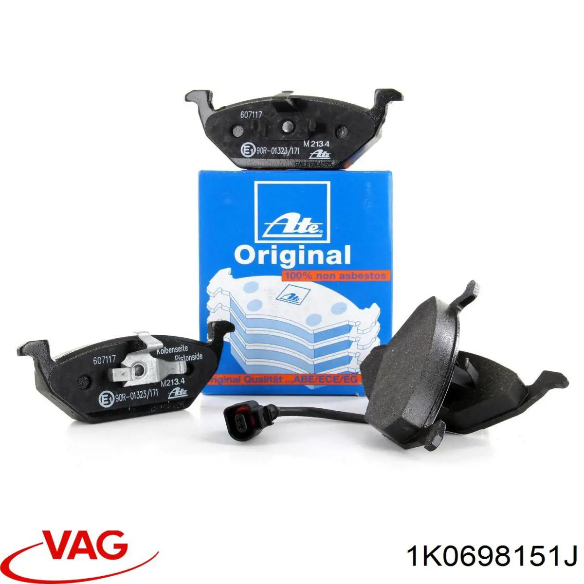 Гальмівні колодки VAG 1K0698151J ціна, від 22.00 USD