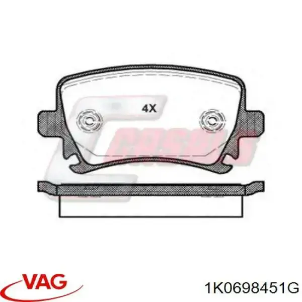 Задні дискові колодки VAG 1K0698451G