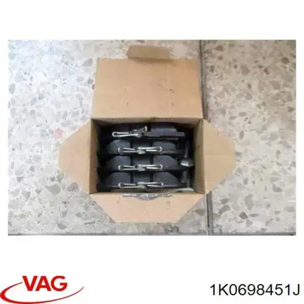 Купити 1K0698451J VAG Задні колодки