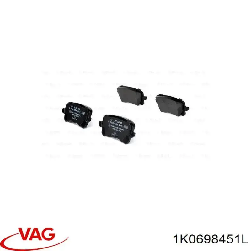 Купити 1K0698451L VAG Задні колодки