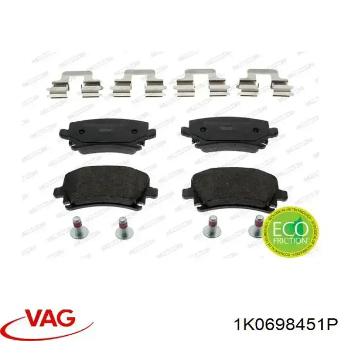 Задні гальмівні колодки VAG 1K0698451P ціна, від 26.81 USD