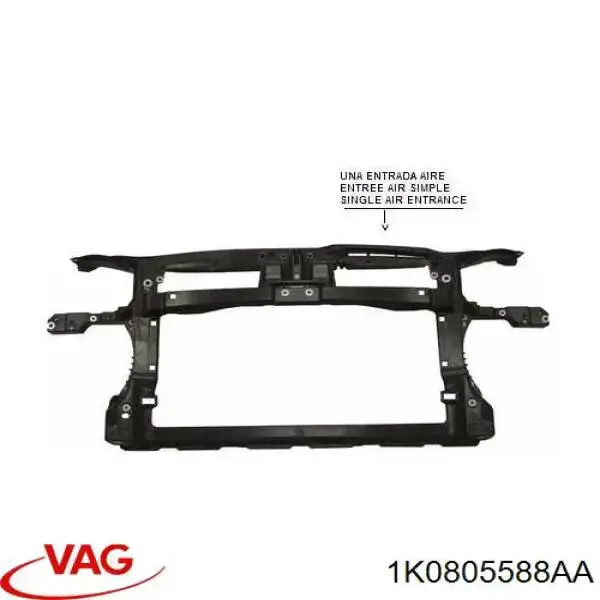 Панель передня VAG 1K0805588J ціна, від 68.56 USD