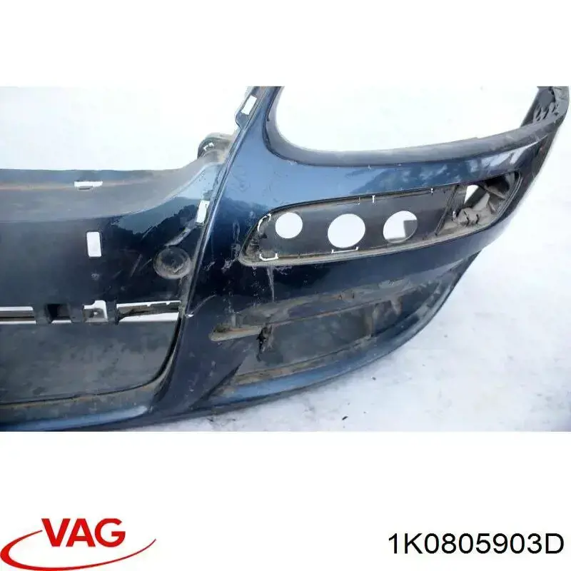 Спойлер переднього бампера 1K0805903D9B9REF VAG