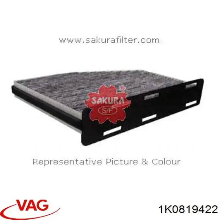 Фільтр салону 1K0819422 VAG