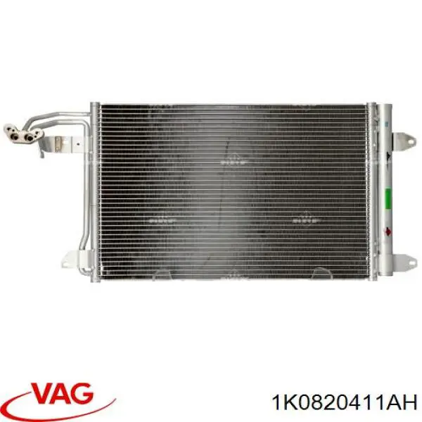 Радіатор кондиціонера 1K0820411AH VAG