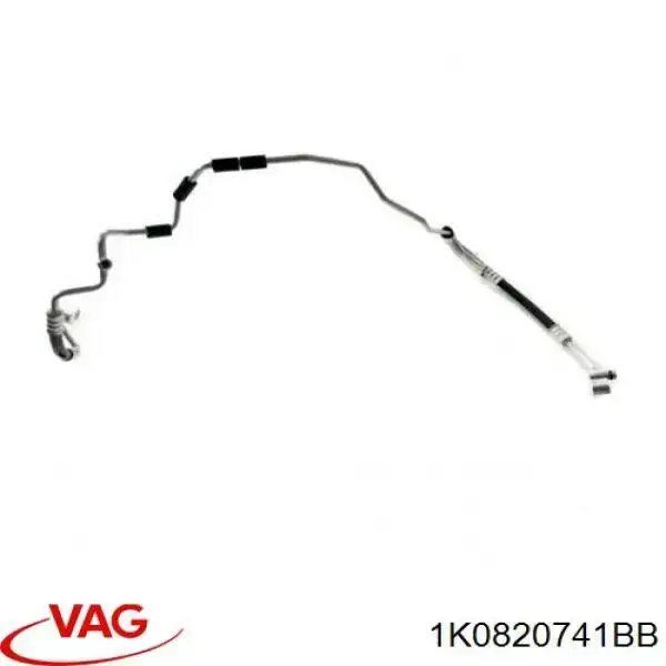 Купити 1K0820741BB VAG Шланг кондиціонера, від осушувача до випарника