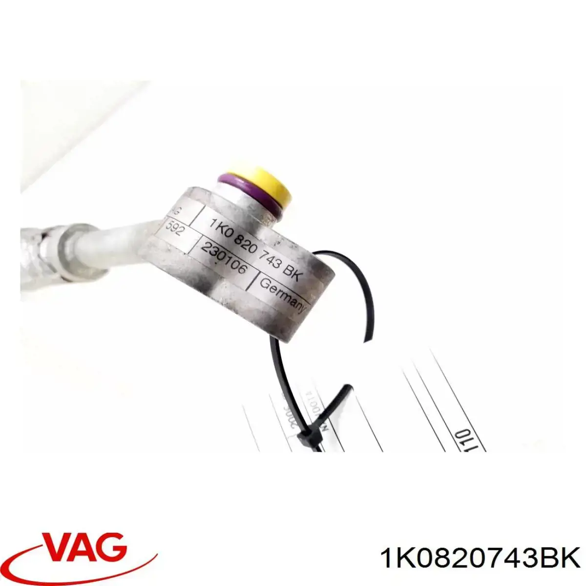 1K0820743BK VAG Шланг кондиціонера, від осушувача до компресора