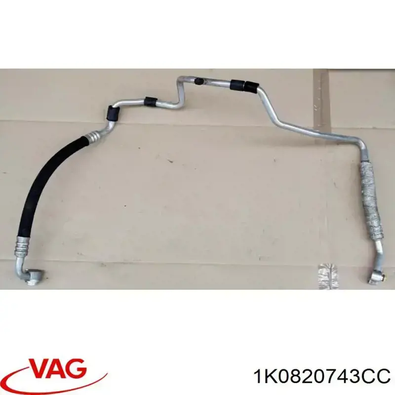 1K0820743CC VAG Шланг кондиціонера, від осушувача до компресора