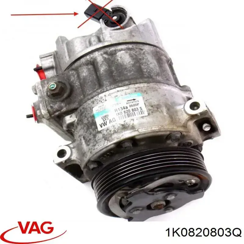 Компресор системи кондиціювання VAG 1K0820803Q ціна, від 104.83 USD