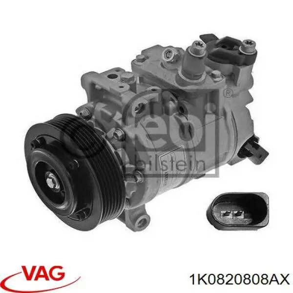 Компресор системи кондиціювання VAG 1K0820808AX ціна, від 184.07 USD