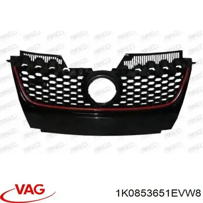 Купити 1K0853651EVW8 VAG Захисна решітка радіатора