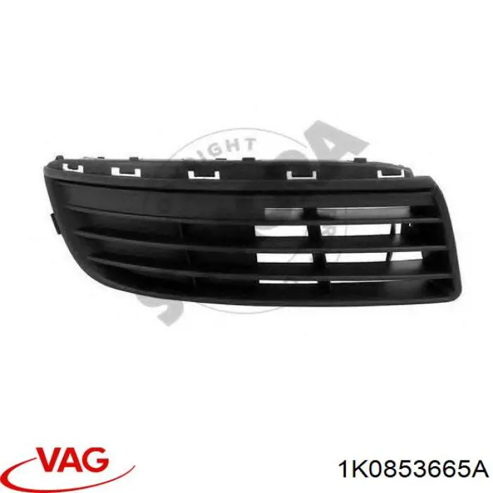Заглушка під протитуманні фари, ліва VAG 1K0853665A ціна, від 17.33 USD