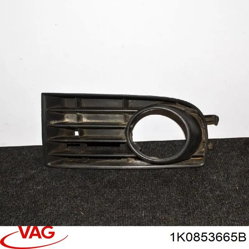 Купити 1K0853665B VAG Заглушка ПТФ бампера переднього ліва