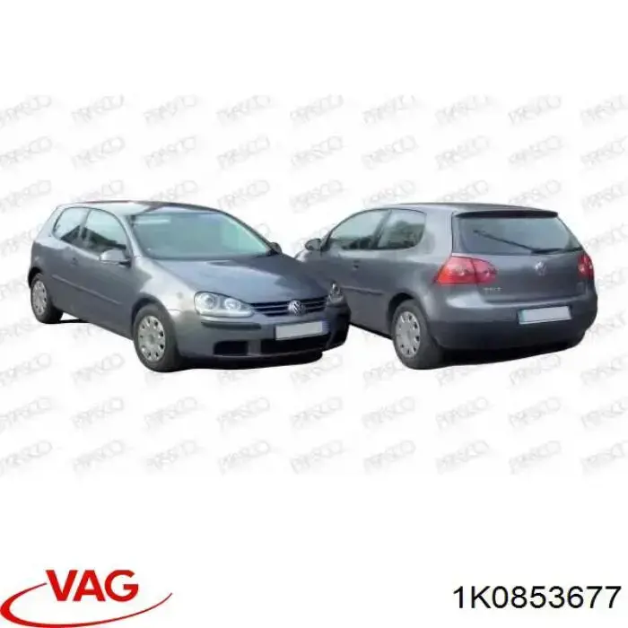 Решітка переднього бампера, центральна VAG 1K0853677 ціна, від 10.63 USD