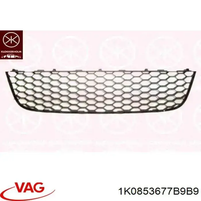 Решітка переднього бампера, центральна VAG 1K0853677B9B9 ціна, від 9.09 USD