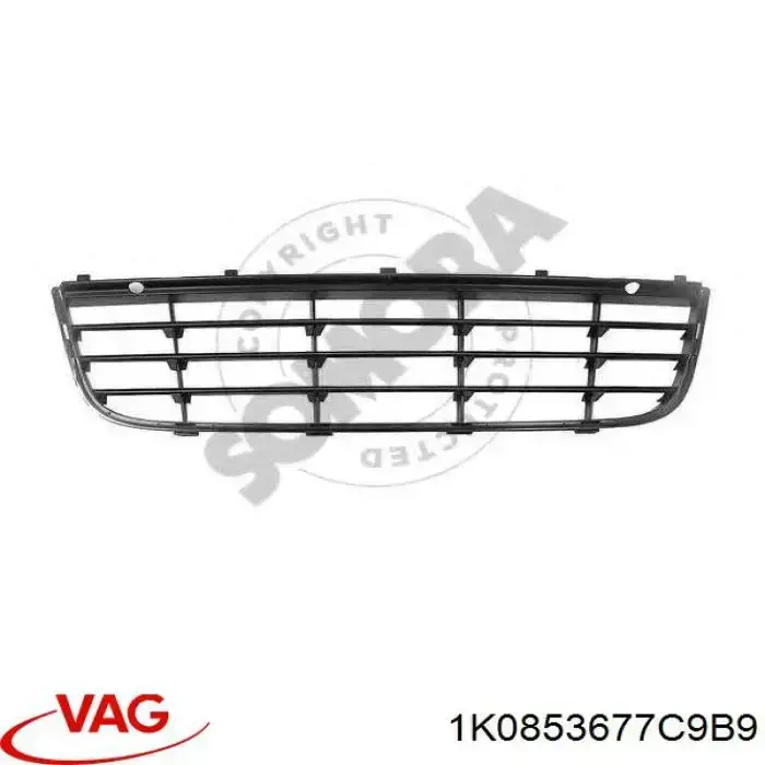 Купити 1K0853677C9B9 VAG Решітка переднього бампера, центральна