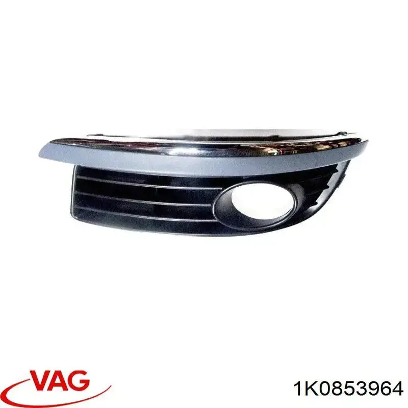 Купити 1K0853964 VAG Накладка бампера переднього, права