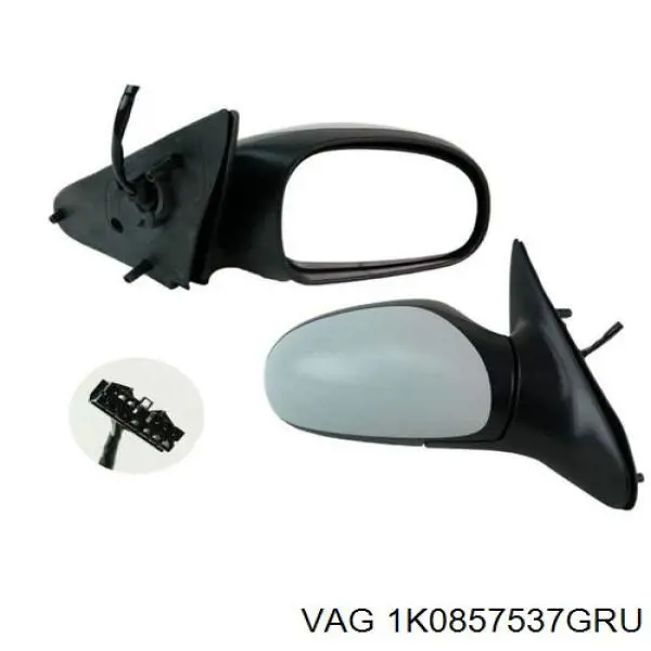 Купити 1K0857537GRU VAG Накладка/кришка дзеркала заднього виду, ліва