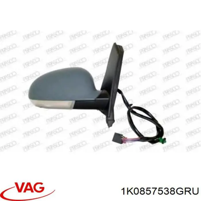 Накладка дзеркала заднього виду, права VAG 1K0857538GRU