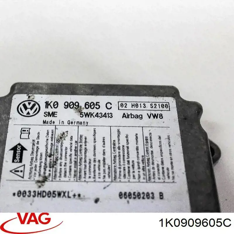 Модуль-процесор керування подушки безпеки VAG 1K0909605C ціна, від 7.34 USD