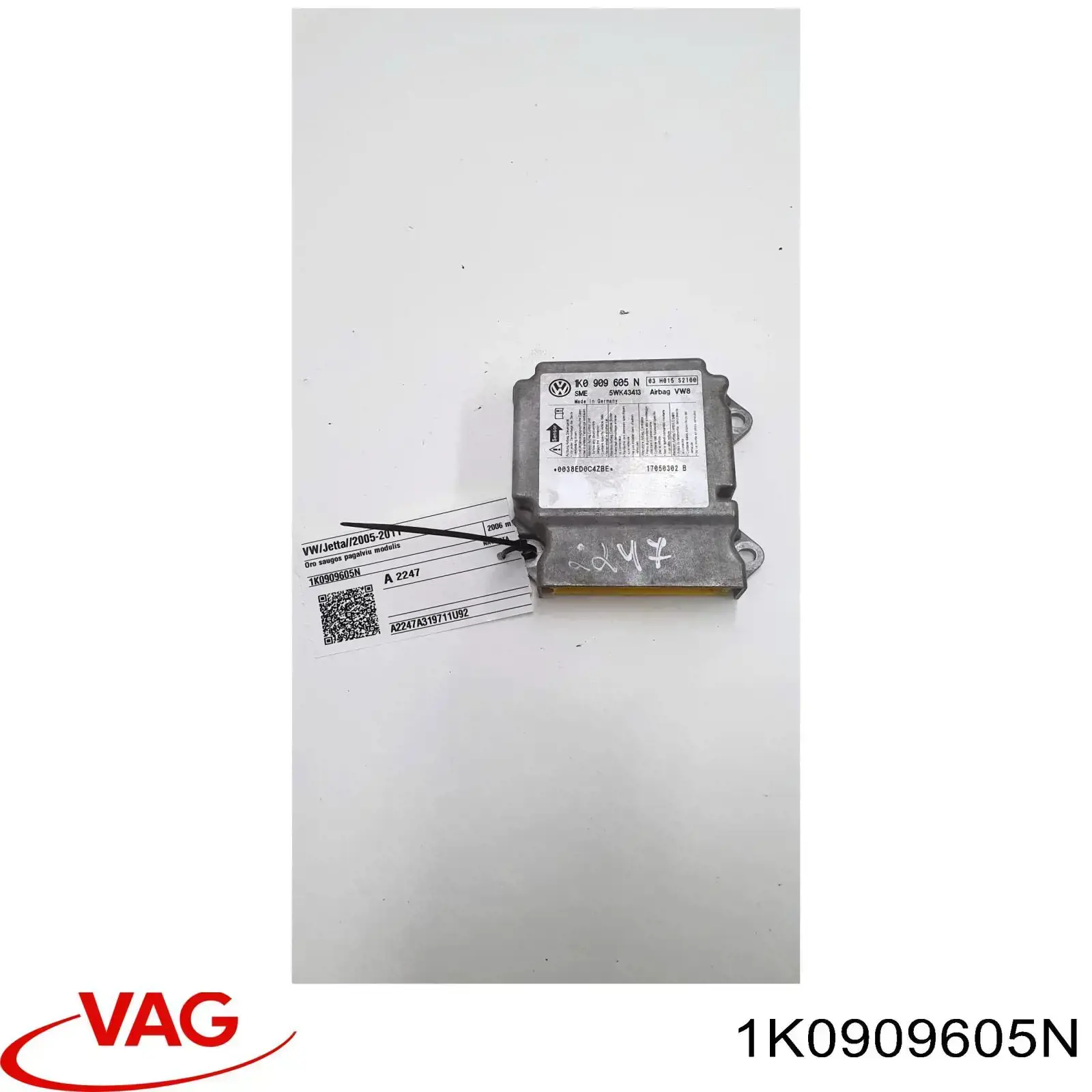 Модуль-процесор керування подушки безпеки 1K0909605N VAG