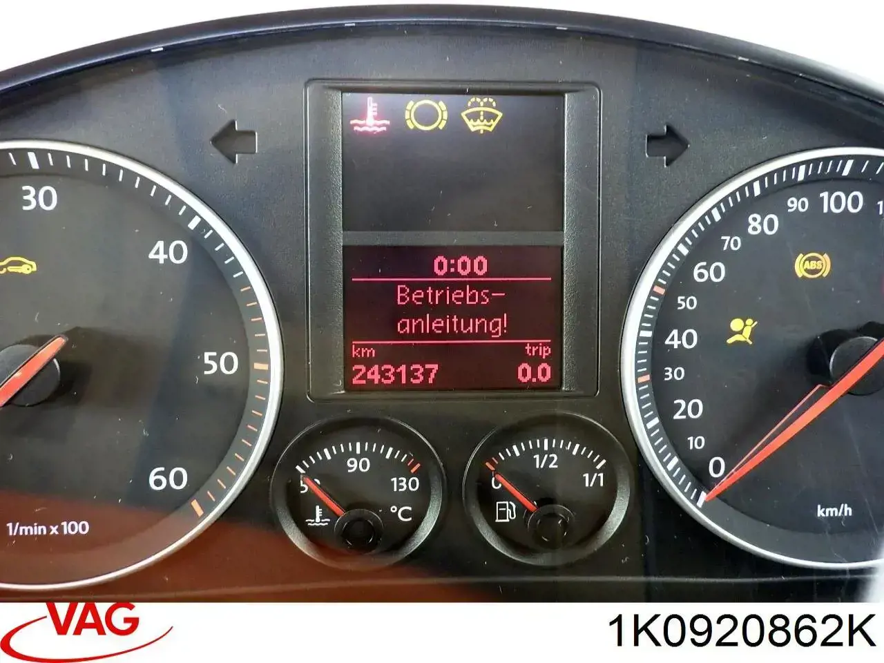1K0920862K VAG Щиток приладів додатковий