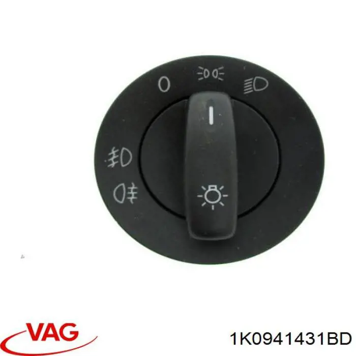Купити 1K0941431BD VAG Перемикач світла фар, на "торпеді"