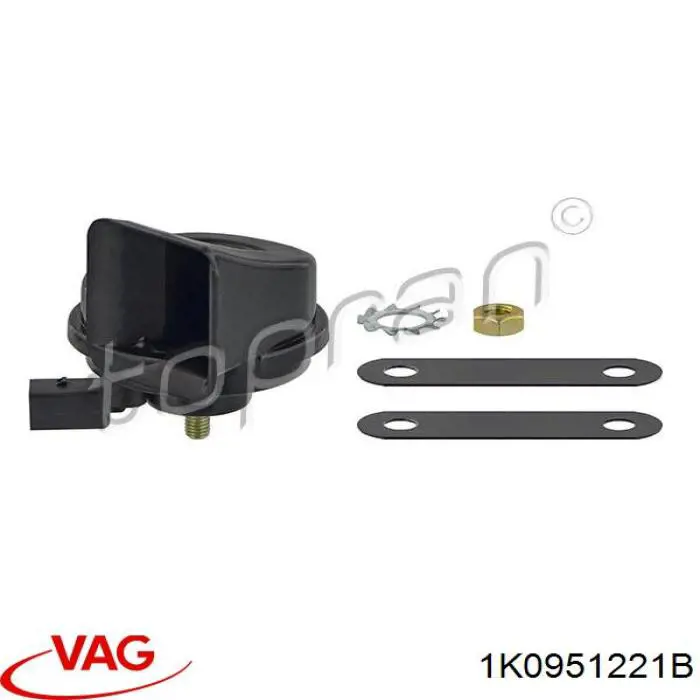 Сигнали звукові VAG 1K0951221B ціна, від 12.67 USD