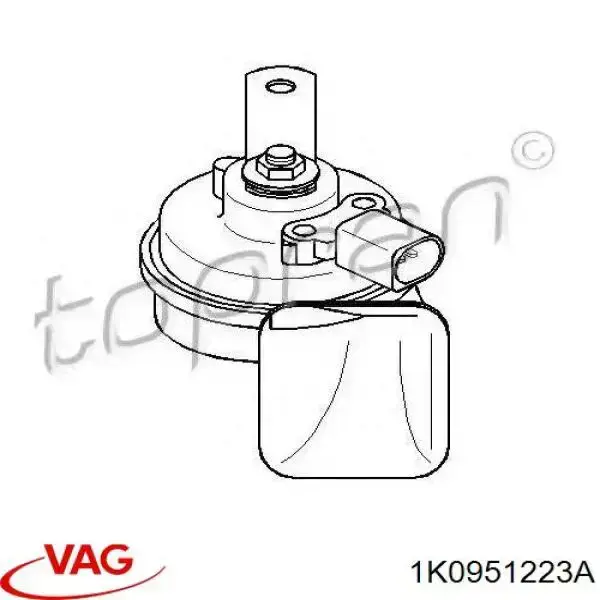 Сигнали звукові VAG 1K0951223A ціна, від 10.45 USD