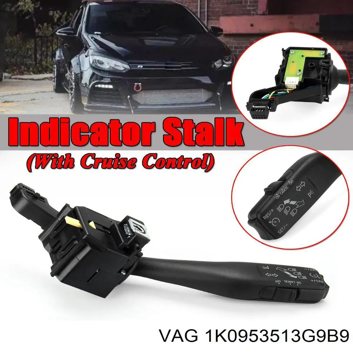 Перемикач підрульовий, лівий VAG 1K0953513G9B9 ціна, від 20.71 USD