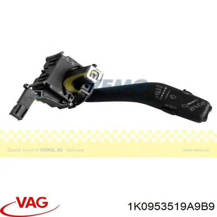 Купити 1K0953519A9B9 VAG Перемикач підрульовий, правий
