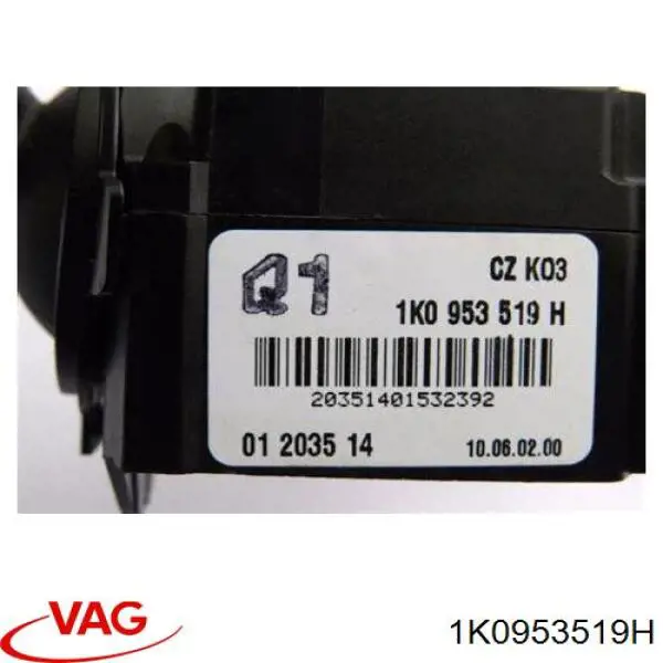 Купити 1K0953519H VAG Перемикач підрульовий, правий