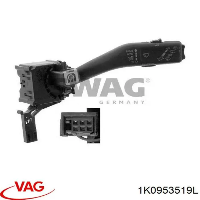 Купити 1K0953519L VAG Перемикач підрульовий, правий